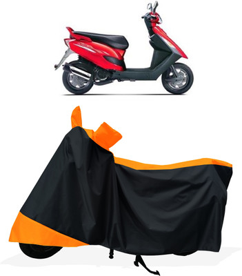 Tricway Two Wheeler Cover for Bajaj(Kristal, Orange)