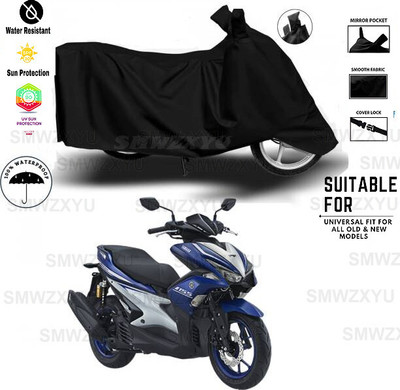 SK AUTO Waterproof Two Wheeler Cover for Yamaha(Black)