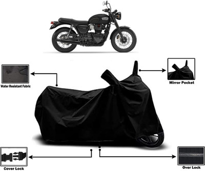 Amexride Two Wheeler Cover for Triumph(Bonneville T100, Black)