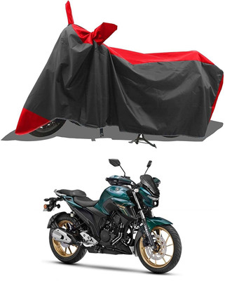 DeepShakshi AUTOMOTIVE Waterproof Two Wheeler Cover for Universal For Bike(FZ 25, Red, Black)