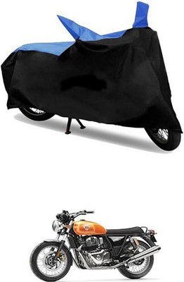 MMSSTAR Waterproof Two Wheeler Cover for Royal Enfield(Twin, Blue, Black)