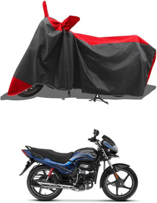 WMIZEXA Waterproof Two Wheeler Cover for Hero(Passion Plus, Red, Black)