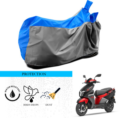 SnehaSales Waterproof Two Wheeler Cover for TVS(Ntorq 125, Grey, Blue)