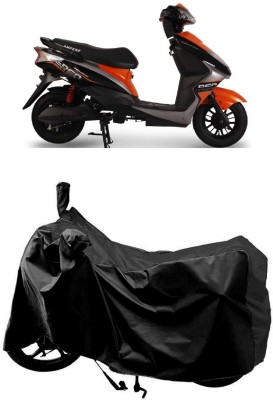 AutoKick Two Wheeler Cover for Ampere(REO BS6, Black)