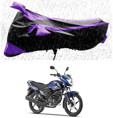 Genipap Two Wheeler Cover for Yamaha(Saluto, Black, Purple)