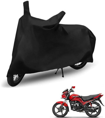 DeepShakshi AUTOMOTIVE Waterproof Two Wheeler Cover for Hero(Passion, Black)