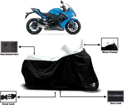 Amexride Two Wheeler Cover for Suzuki(GSX S1000F, White)