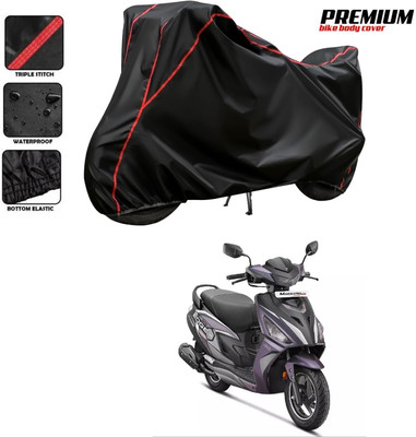 DeepShakshi AUTOMOTIVE Two Wheeler Cover for Hero(Maestro Edge, Black, Red)