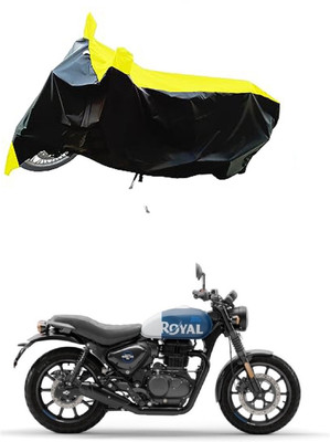 VESMEI Two Wheeler Cover for Royal Enfield(Hunter 350, Yellow)