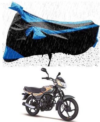 Ascension Two Wheeler Cover for Bajaj(CT100, Black, Blue)