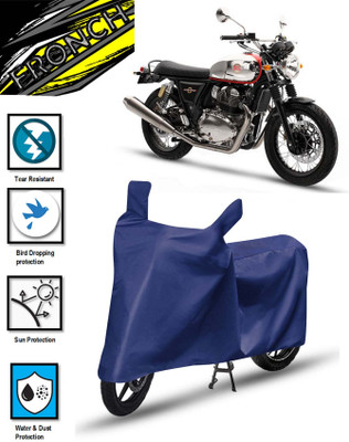 FRONCH Waterproof Two Wheeler Cover for Royal Enfield(Interceptor 650, Blue)
