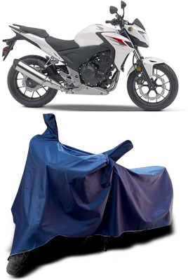 AASHTIK MART Two Wheeler Cover for Honda(CB500F, Blue)