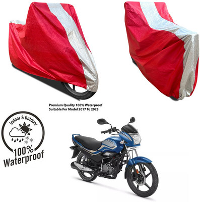 AutoGalaxy Waterproof Two Wheeler Cover for Revolt(RV 300, Silver, Red)