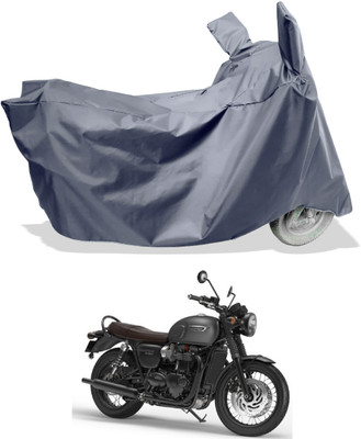 Amexride Two Wheeler Cover for Triumph(Bonneville T120 Black BS6, Grey)