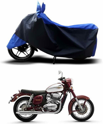 DeepShakshi AUTOMOTIVE Waterproof Two Wheeler Cover for Universal For Bike(Blue, Black)