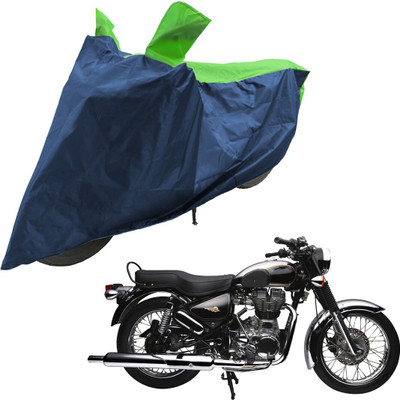 RiderShine Two Wheeler Cover for Royal Enfield(Electra 4S, Blue, Green)