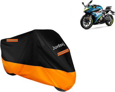 Juvdoxj Waterproof Two Wheeler Cover for CFMoto(300, Orange)