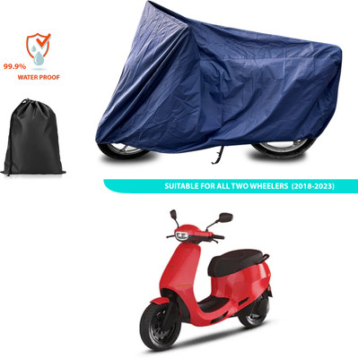 CODOKI Waterproof Two Wheeler Cover for Ola(Blue)