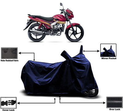 Amexride Two Wheeler Cover for Mahindra(Centuro Rockstar, Blue)