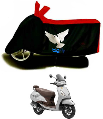 BigFly Two Wheeler Cover for TVS(Jupiter, Red)