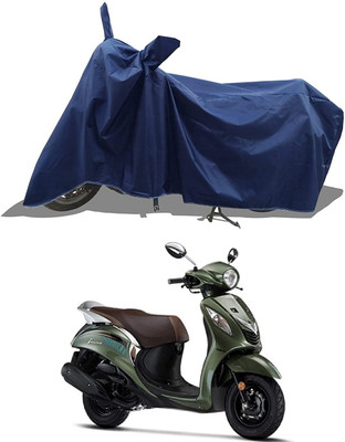 KEDIT Two Wheeler Cover for Yamaha(Fascino, Blue)