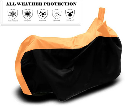 Amexride Two Wheeler Cover for Yamaha(MT 15 New BS6, Orange, Black)