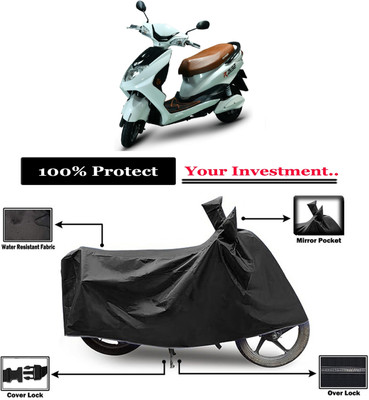 Amexride Two Wheeler Cover for Okinawa(Raise BS6, Black)