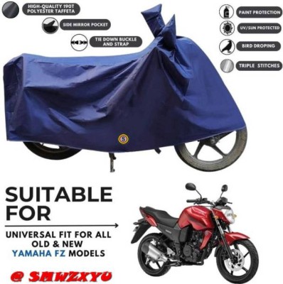 smwzxyu Waterproof Two Wheeler Cover for Yamaha(FZ-S, Blue)