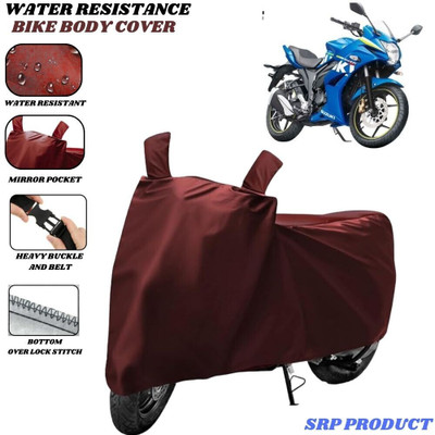SRP PRODUCT Waterproof Two Wheeler Cover for Suzuki(Gixxer SF, Maroon)