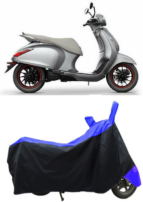 Coxtor Waterproof Two Wheeler Cover for Bajaj(Urbanite Chetak BS6, Blue)