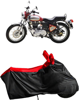Autofly Waterproof Two Wheeler Cover for Royal Enfield(Electra 5S, Red, Black)