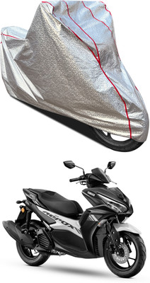 GOSHIV-car and bike accessories Waterproof Two Wheeler Cover for Yamaha(Aerox 155 Maxi BS6, Silver)
