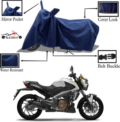 KEDIT Two Wheeler Cover for Bajaj(Dominar 400, Blue)