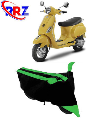 RRZ Waterproof Two Wheeler Cover for Vespa(Vespa LX, Black, Green)