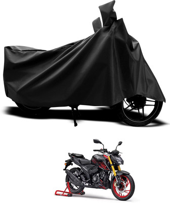 CODOKI Waterproof Two Wheeler Cover for TVS(Apache RTR 200 4V, Black)