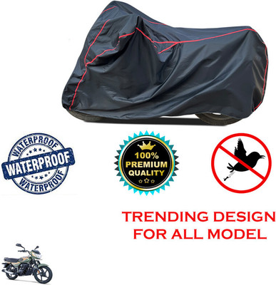 THE REAL ARV Waterproof Two Wheeler Cover for Bajaj(CT100, Black)
