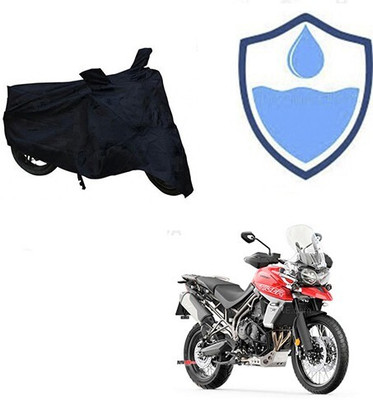 DeepShakshi AUTOMOTIVE Waterproof Two Wheeler Cover for Triumph(Tiger 800 XCA, Black)