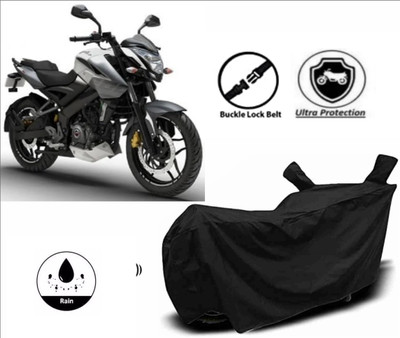 RM Collections Waterproof Two Wheeler Cover for Bajaj(Pulsar NS 200, Black)
