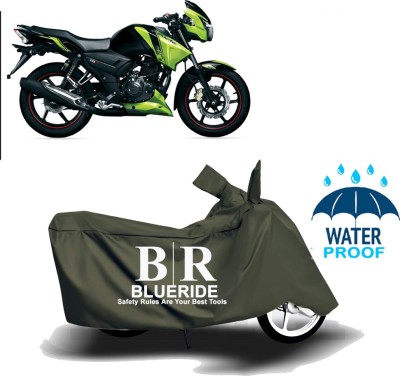 BLUERIDE Two Wheeler Cover for TVS(Apache RTR 180, Green)