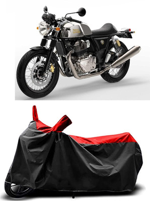KEDIT Two Wheeler Cover for Royal Enfield(Continental GT, Red, Black)
