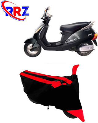RRZ Waterproof Two Wheeler Cover for Kinetic(Nova EX, Black, Red)