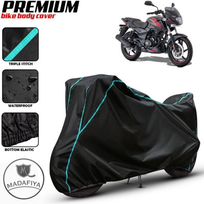 ZAQE Waterproof Two Wheeler Cover for Bajaj(Pulsar 150, Black)