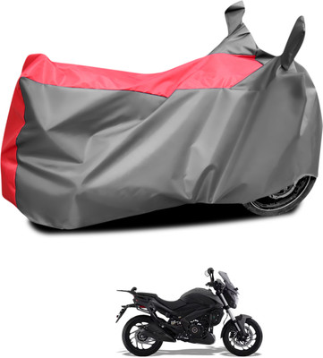 PAGORA Waterproof Two Wheeler Cover for Bajaj(Dominar 400, Grey, Red)