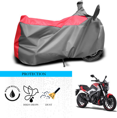 ANTHUB Waterproof Two Wheeler Cover for Bajaj(Dominar 250, Grey, Red)