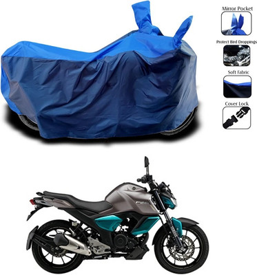 SEBONGO Waterproof Two Wheeler Cover for Yamaha(FZ S V3.0 FI, Blue)