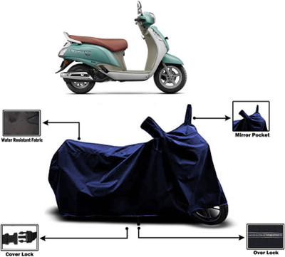 AASHTIK MART Two Wheeler Cover for Suzuki(Access 125, Blue)