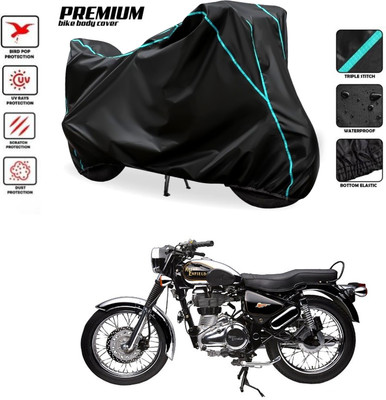 PAGORA Waterproof Two Wheeler Cover for Royal Enfield(Electra Delux, Black)