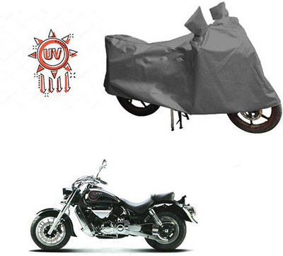 DeepShakshi AUTOMOTIVE Waterproof Two Wheeler Cover for Hyosung(ST7, Grey)