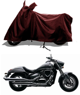 GROFATIK Two Wheeler Cover for Suzuki(Intruder M800, Maroon)