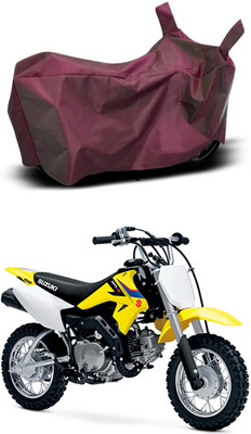 Mdstar Waterproof Two Wheeler Cover for Suzuki(DR-Z50, Maroon)